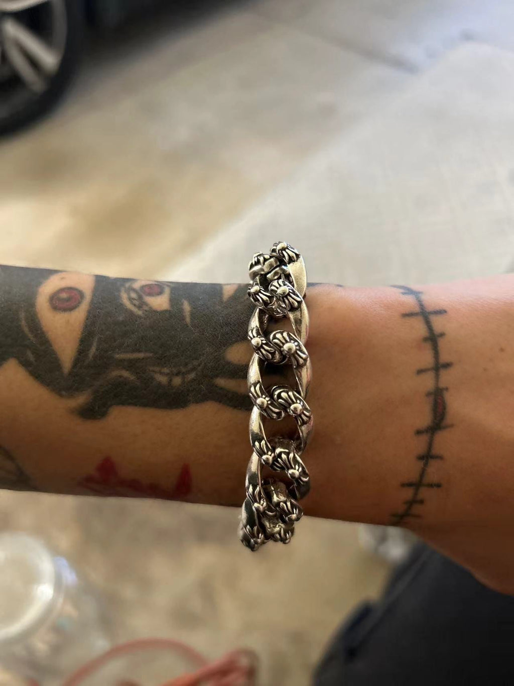chrome hearts domineering bracelet hip-hop personality men's cross bracelet