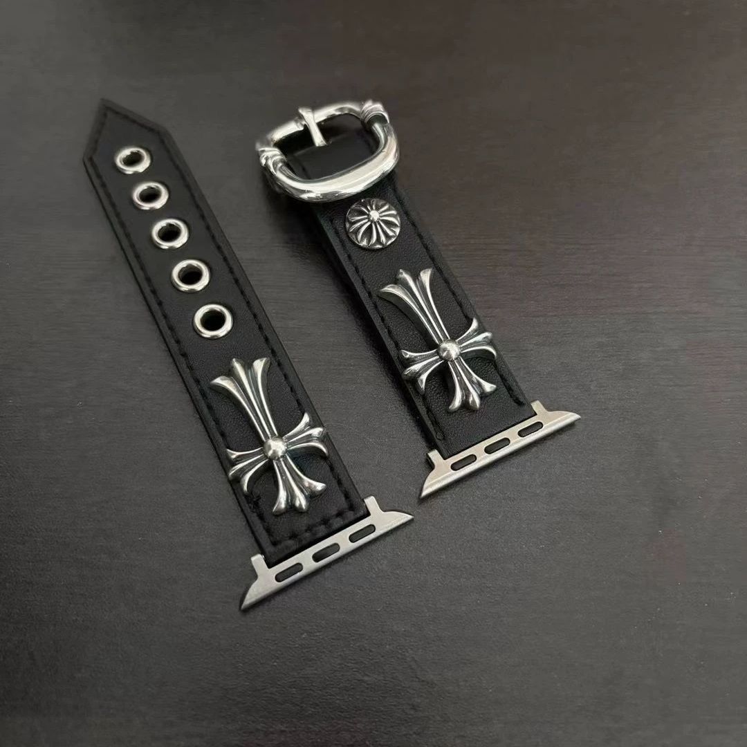 Chrome Hearts 925 silver leather strap