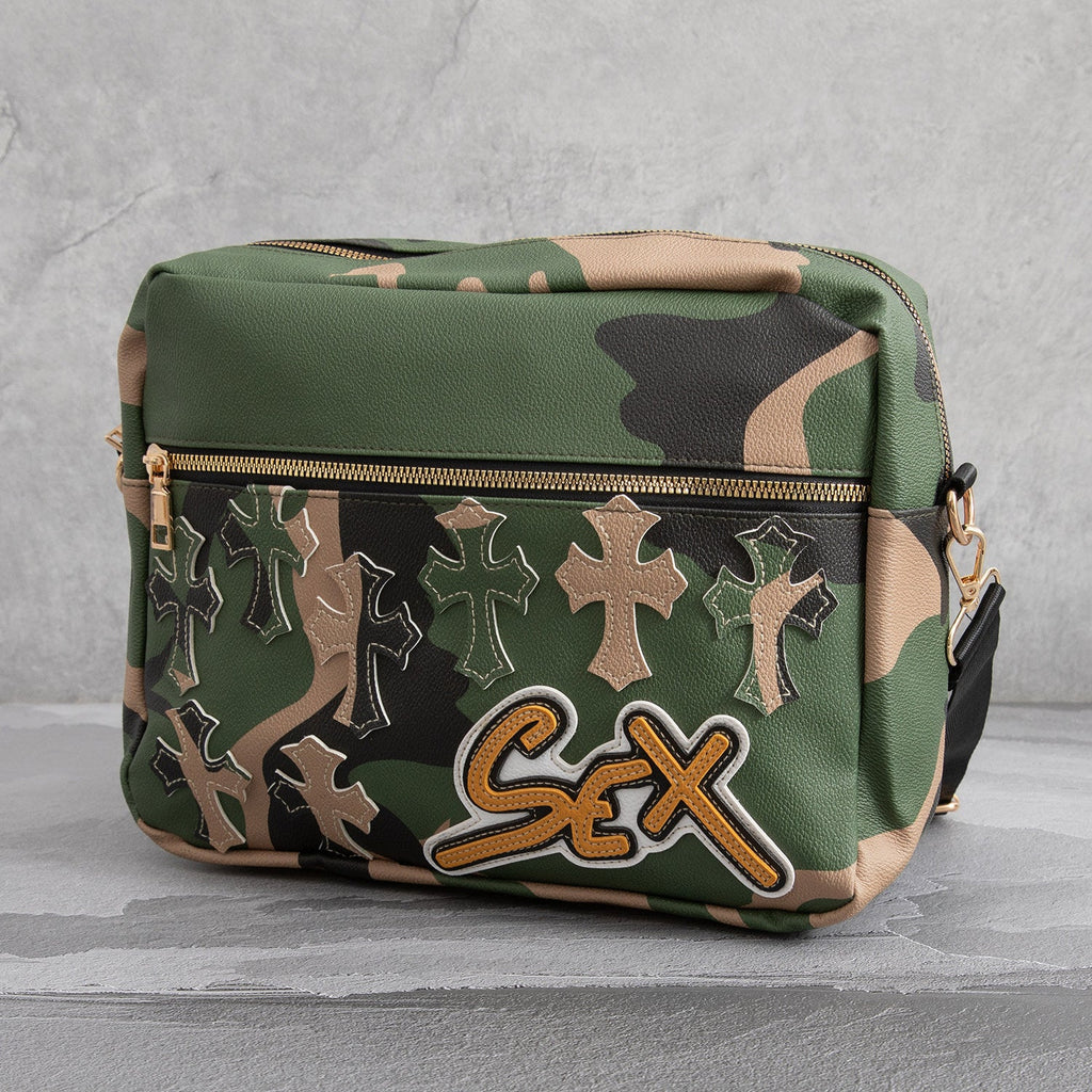 Chrome Hearts Camouflage Sports PU Leather Crossbody Bag