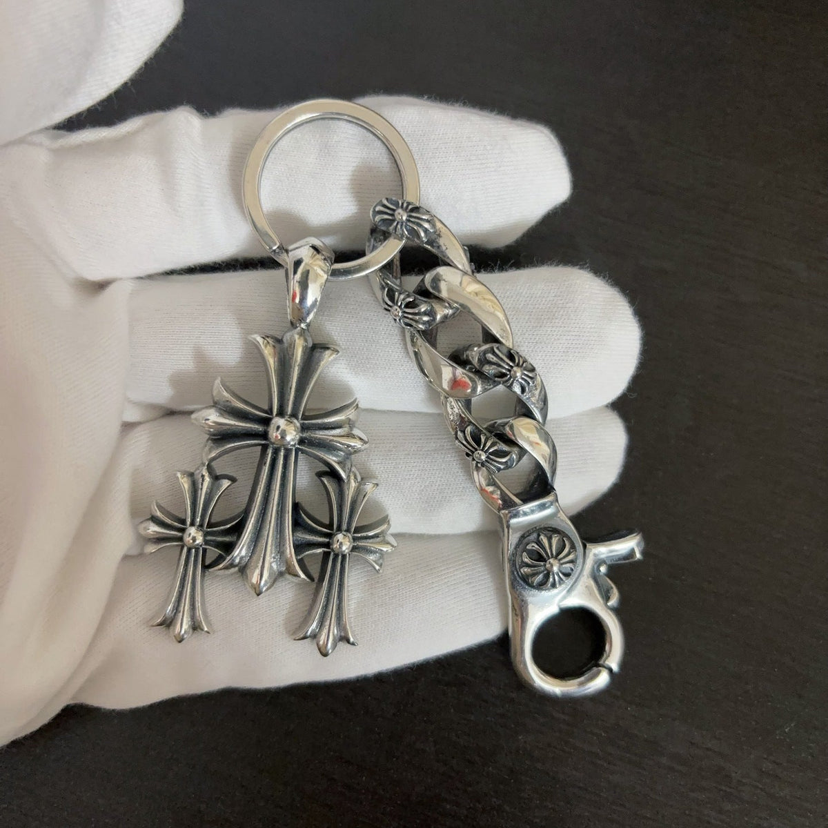 Chrome Hearts Three-in-One Cross Keychain