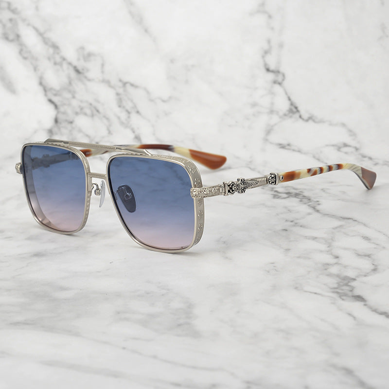 chrome hearts all-match pure titanium square frame sunglasses
