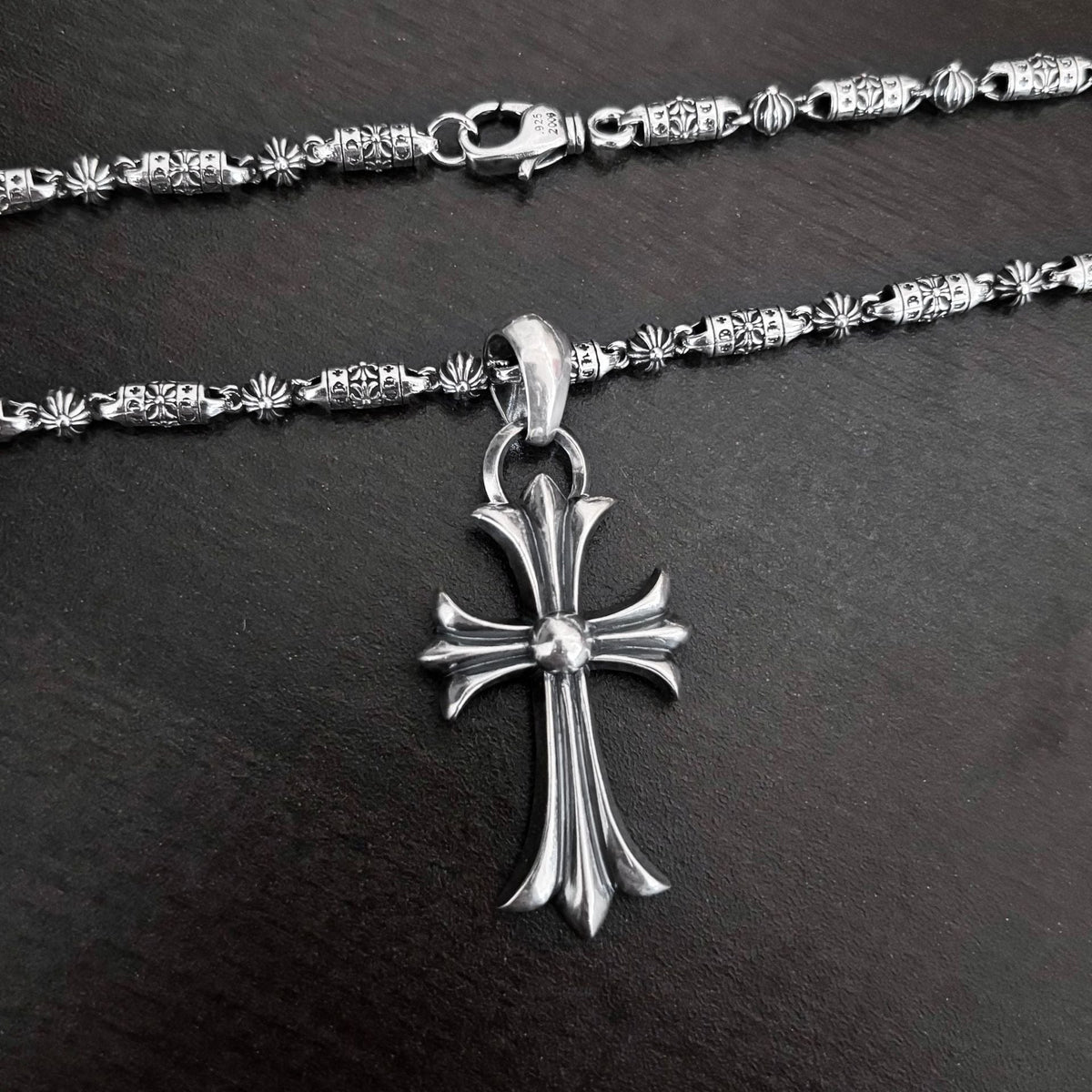 chrome hearts cross anchor domineering chain necklace