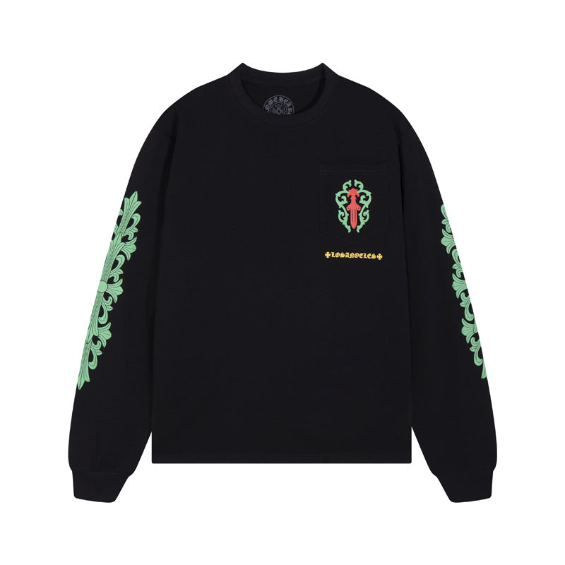 Chrome Heart long-sleeved T-shirt round-neck