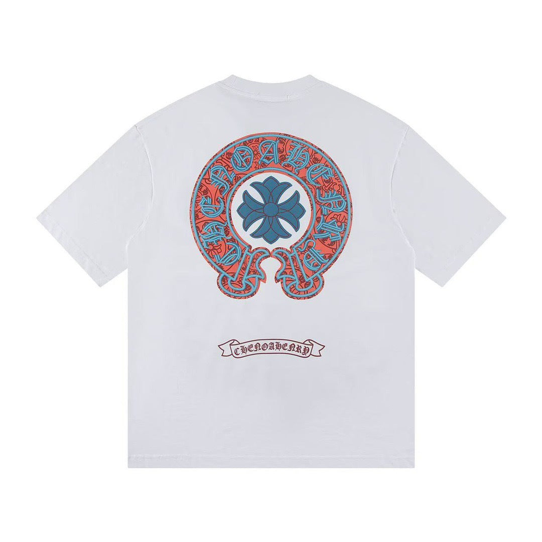 Chrome Hearts letter embroidery short-sleeved shirt