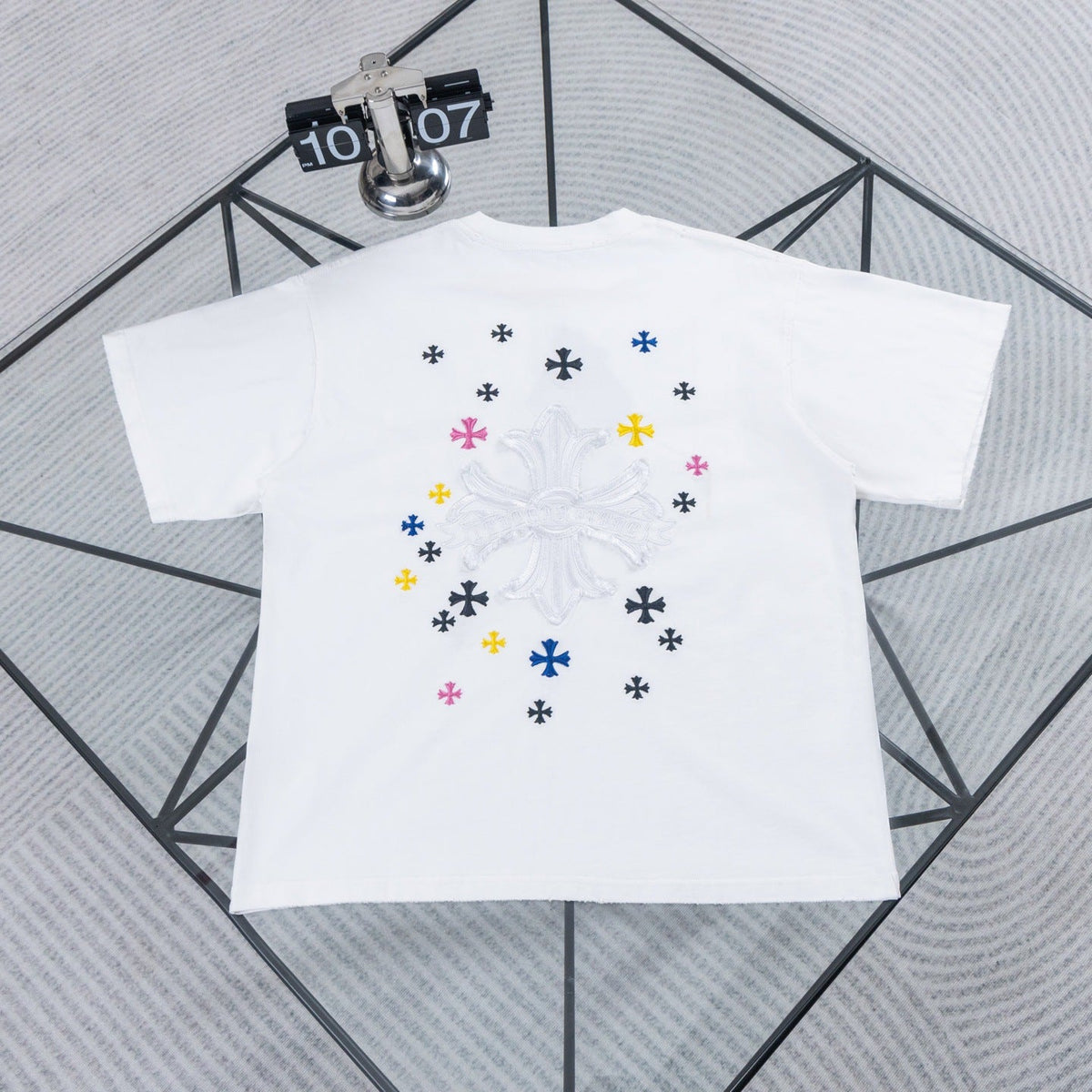 Chrome Hearts Colorful Starry Sky Embroidered T-shirt