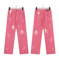 Chrome Hearts Colorful Cross Leather Jacket