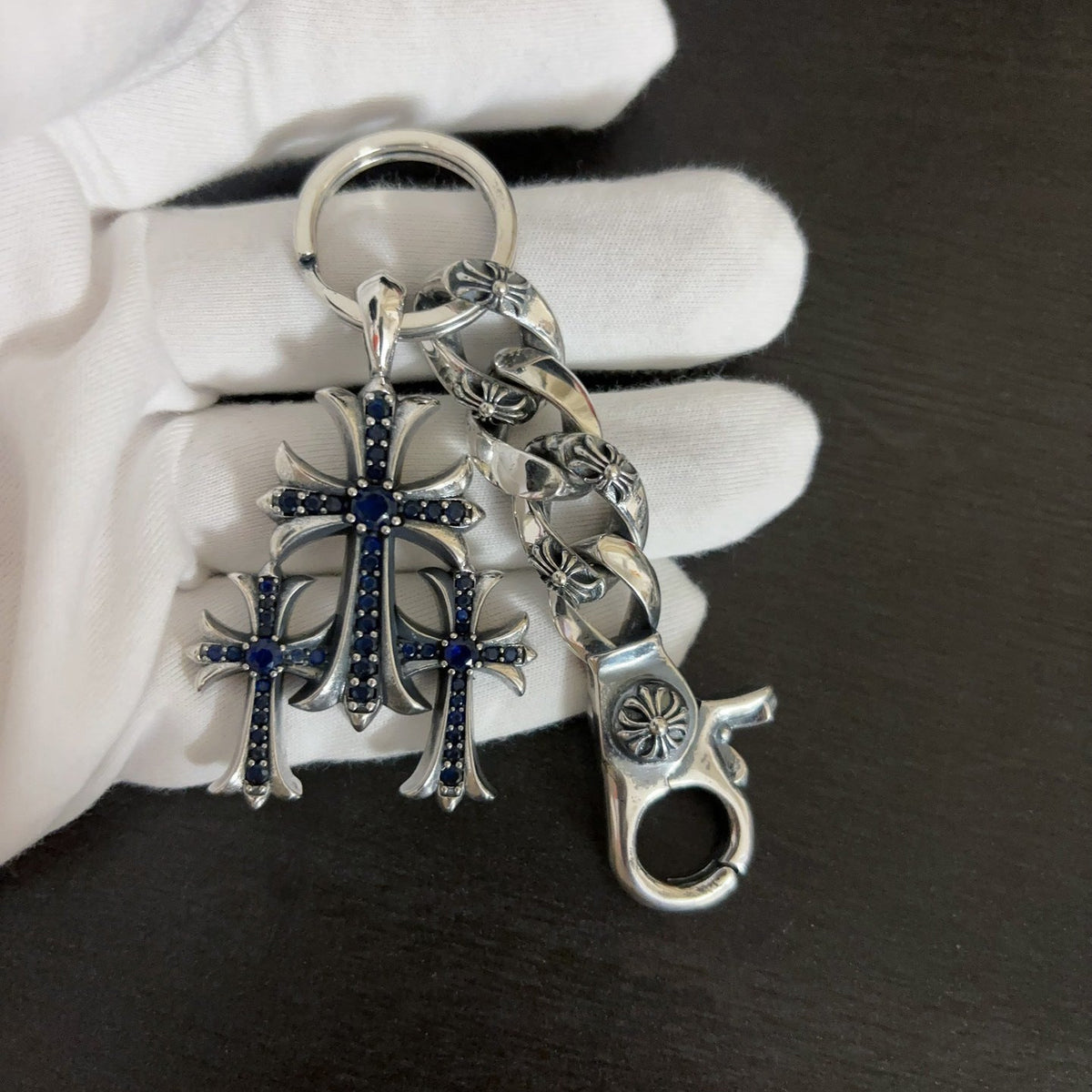 Chrome Hearts Three-in-One Cross Keychain