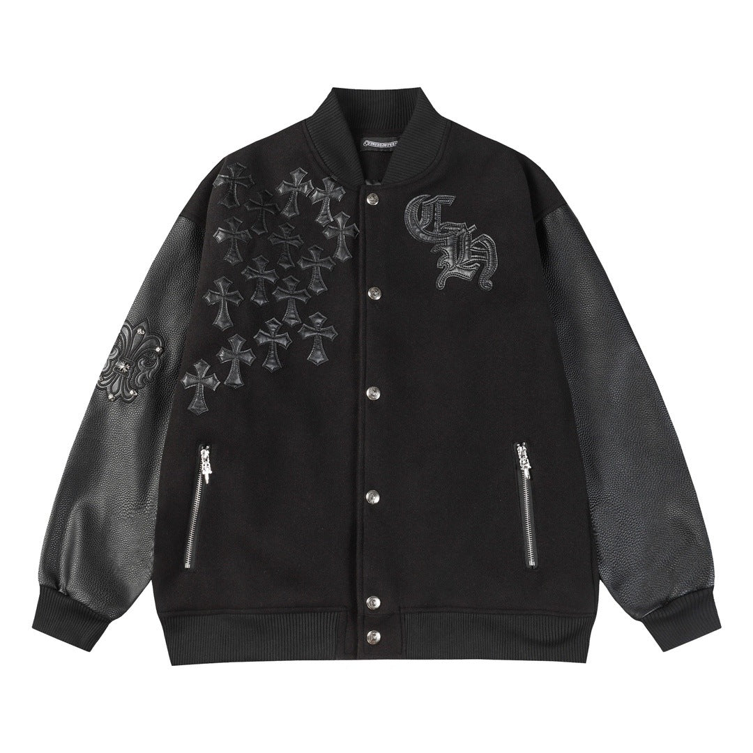 Chrome Hearts Cross Patch Embroidery Mouth Jacket