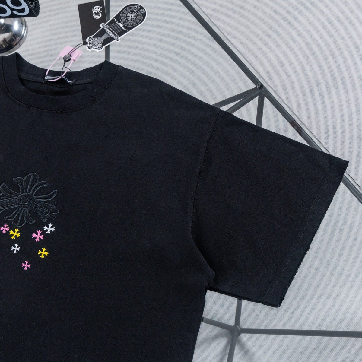 Chrome Hearts Colorful Starry Sky Embroidered T-shirt