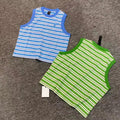 Chrome Hearts striped jacquard cross sleeveless vest