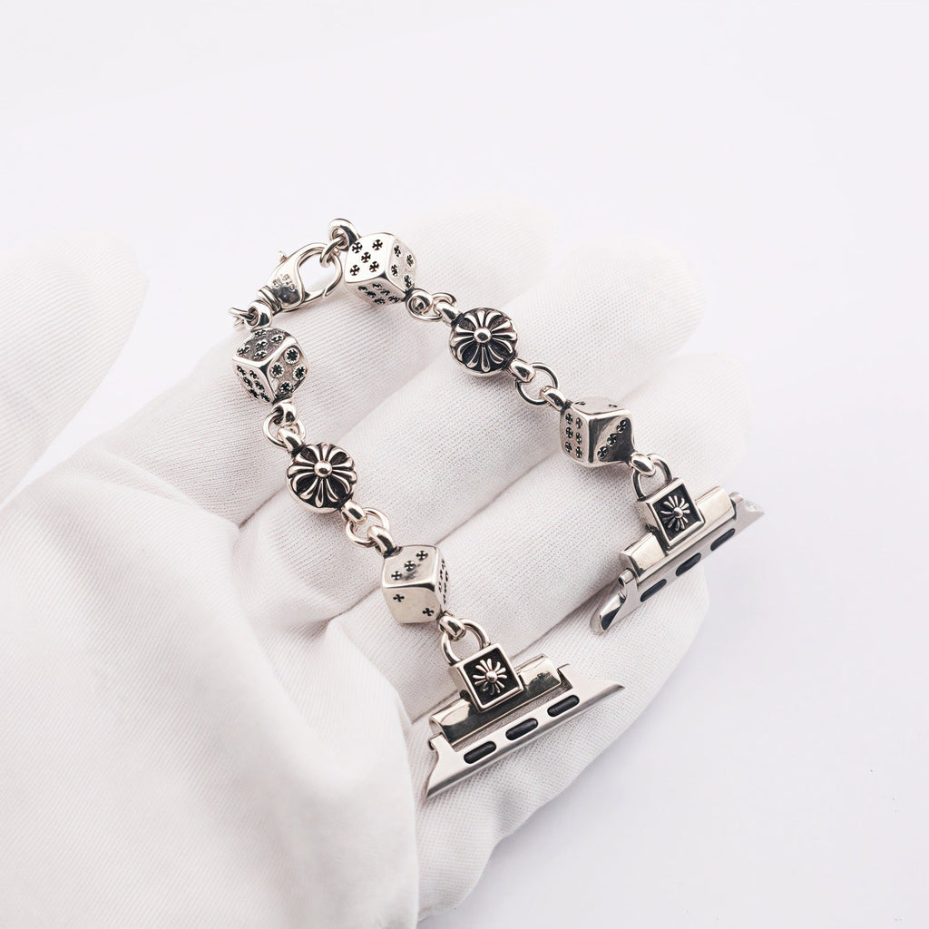 Chrome Hearts cross flower ball dice watch strap