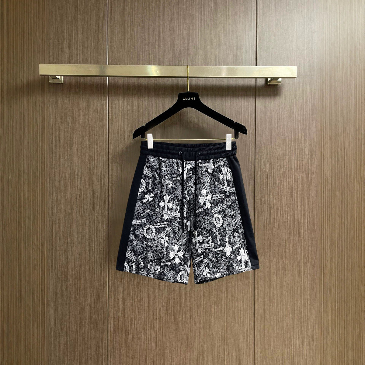 Chrome Hearts horseshoe cross breathable casual shorts