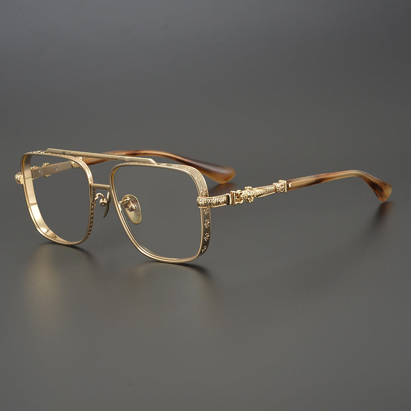 chrome hearts all-match pure titanium square frame sunglasses