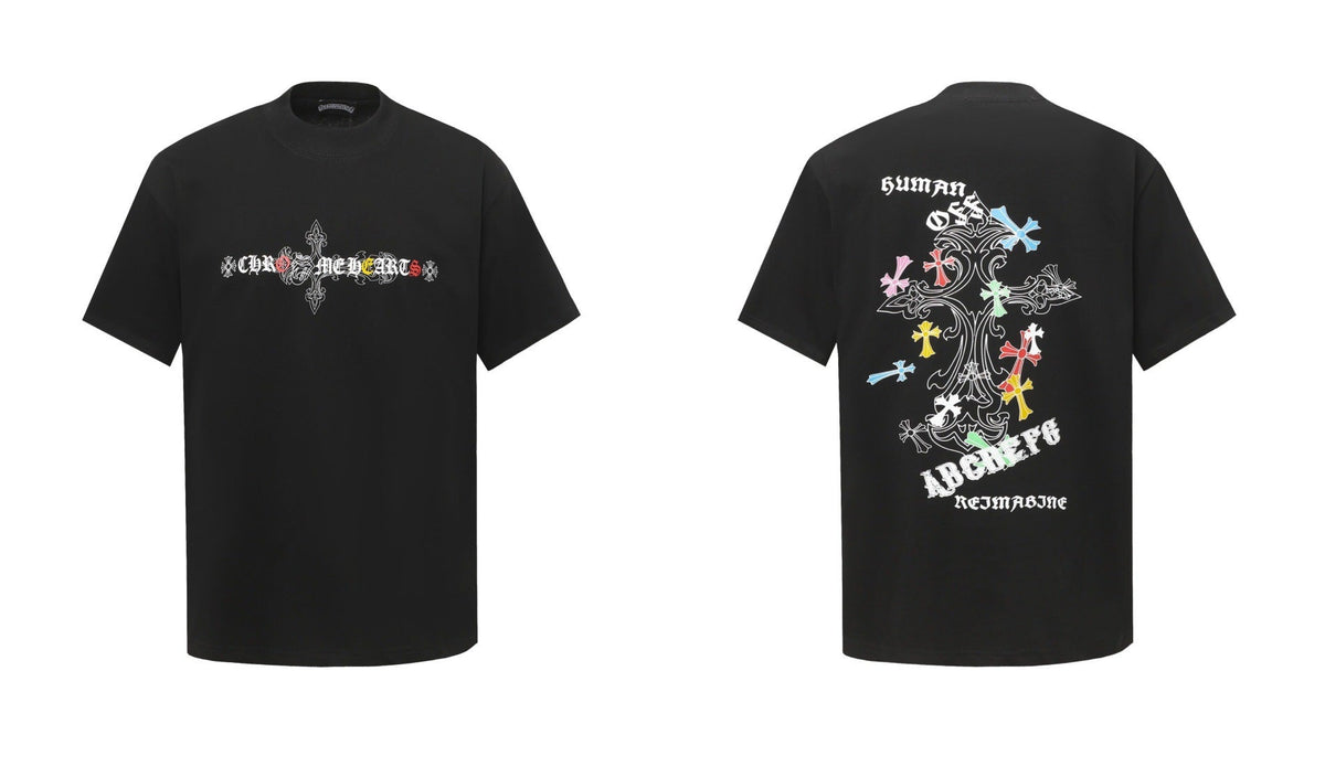 Chrome Hearts Personalized Cross Print Short-Sleeve T-Shirt