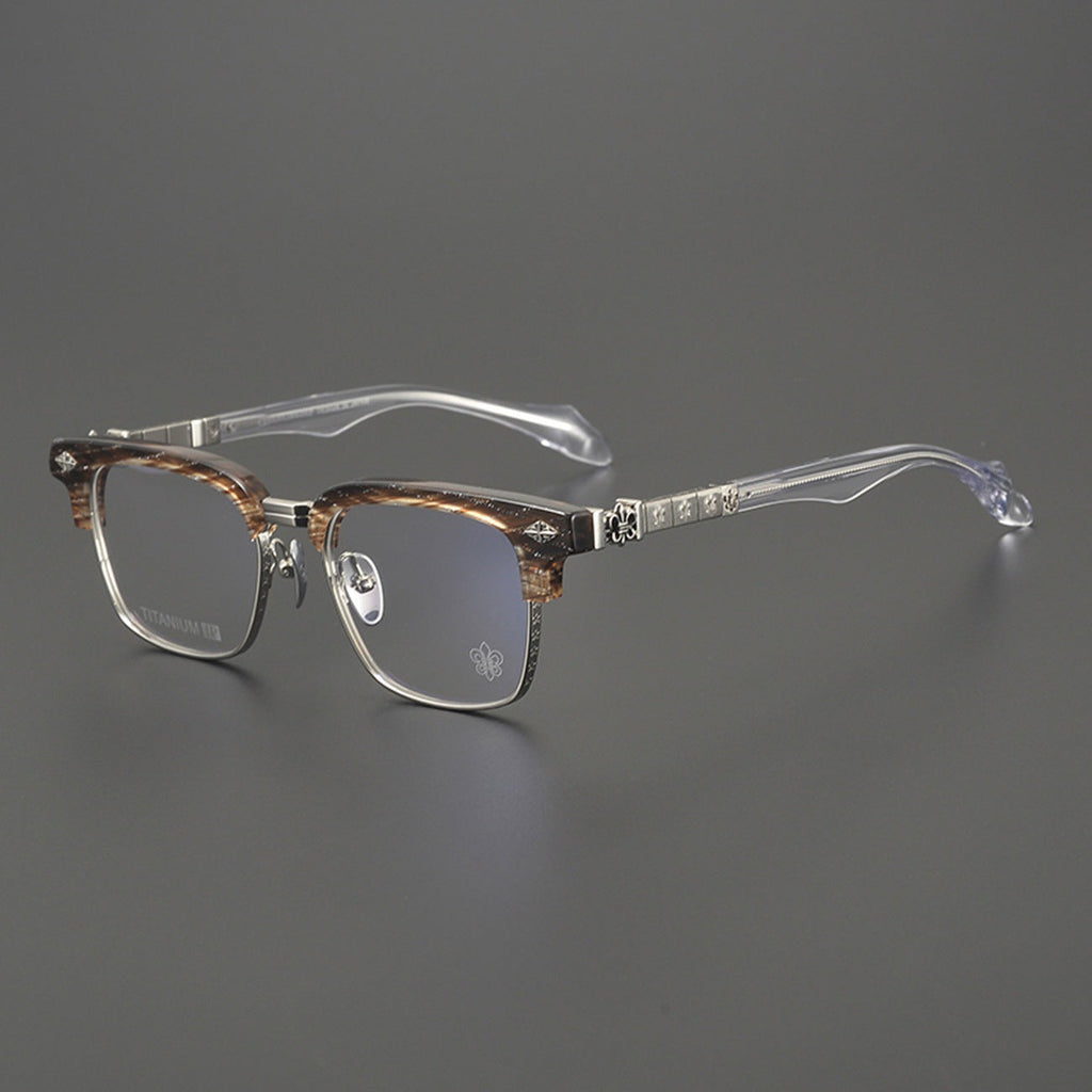 Chrome Hearts Hand-Carved Business Eyeglasses