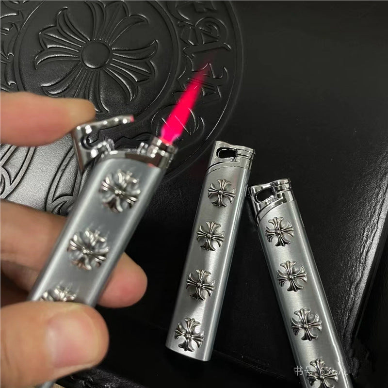 chrome hearts brushed heavy metal lighter