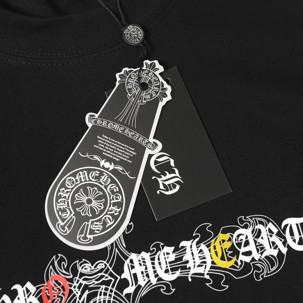 Chrome Hearts Personalized Cross Print Short-Sleeve T-Shirt