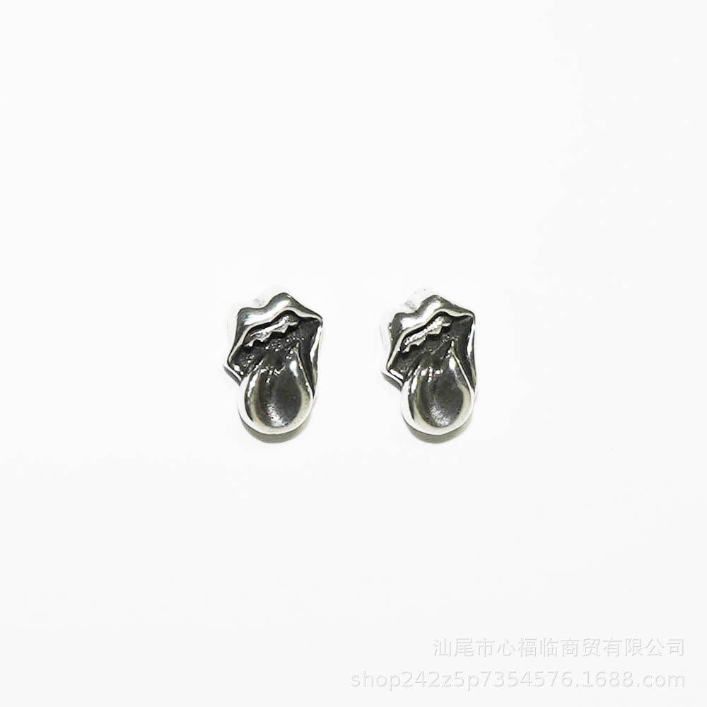 Chrome Hearts cross flower cross earrings