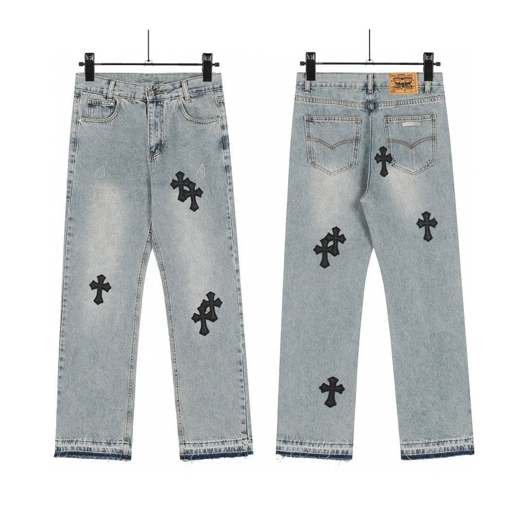 Chrome Hearts Cross Leather coat