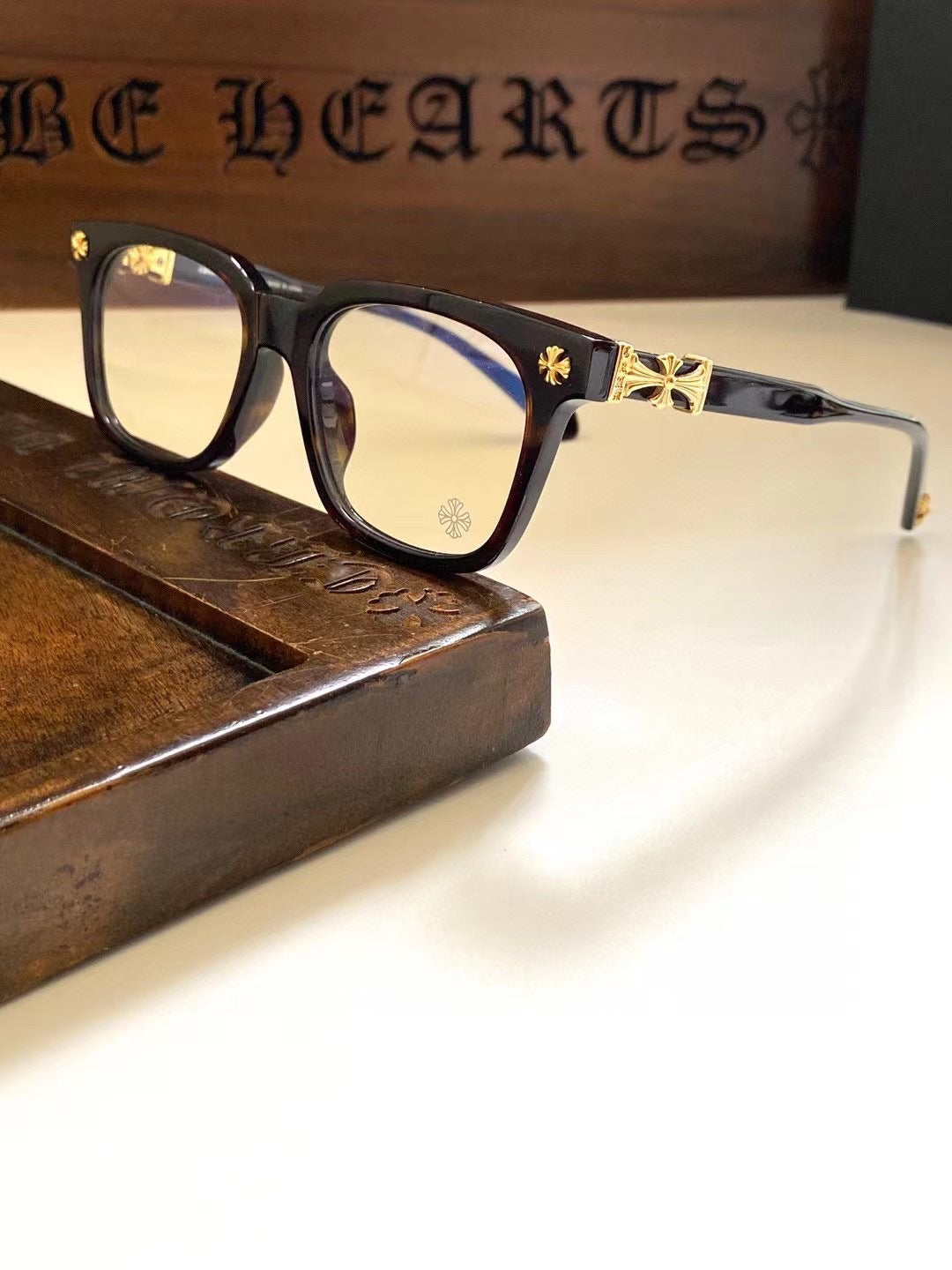 Chrome Hearts classic large frame simple glasses frame