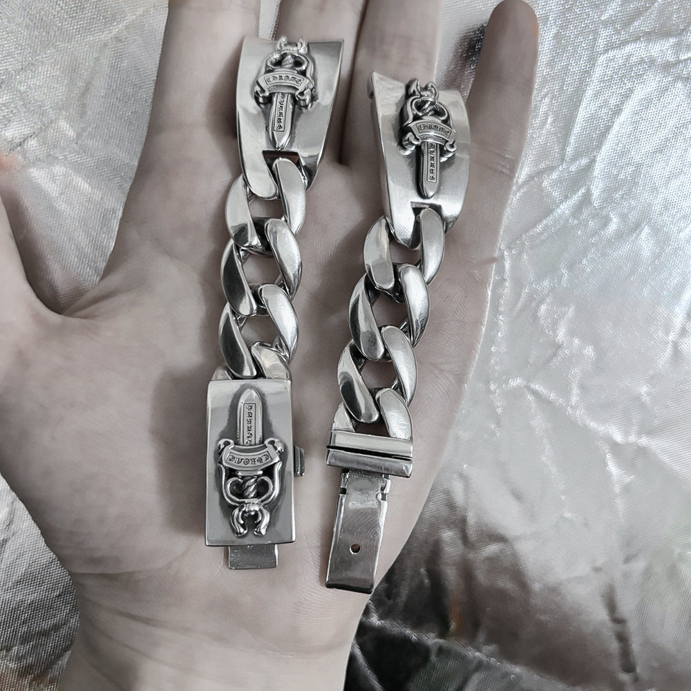 Chrome Hearts sword cross flower watch bracelet