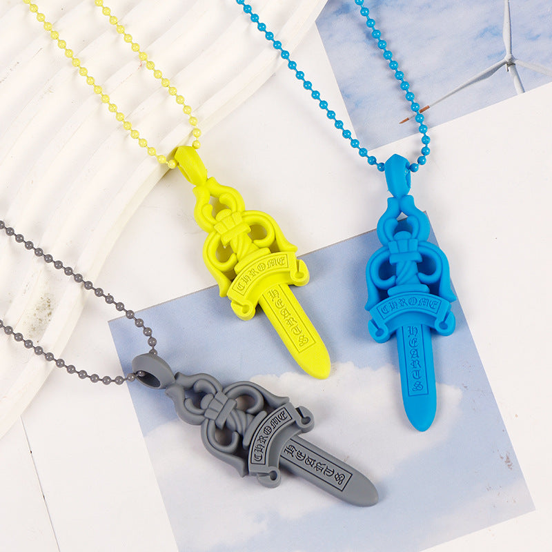 Chrome Hearts colorful necklace