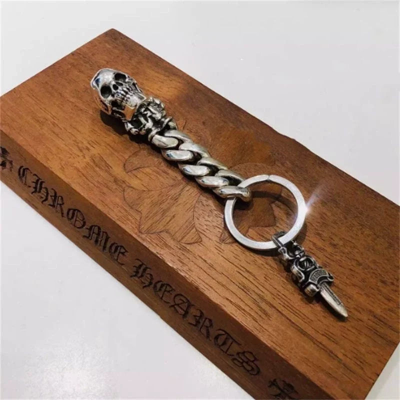 chrome hearts keychain bag chain