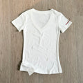 Chrome Hearts V-Neck Scroll Print Short-Sleeve T-Shirt