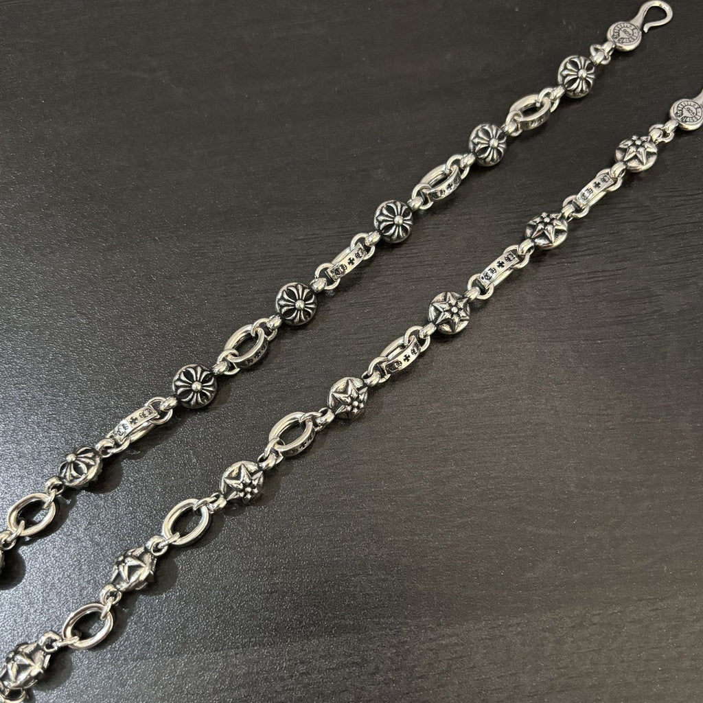 Chrome Hearts Cross Star of David Fishhook Bracelet