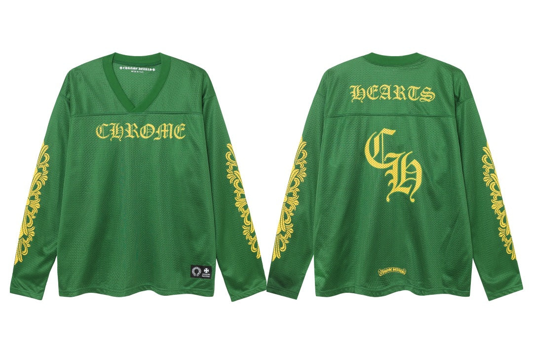 Chrome Hearts flower arm ice hockey casual Tops Pants