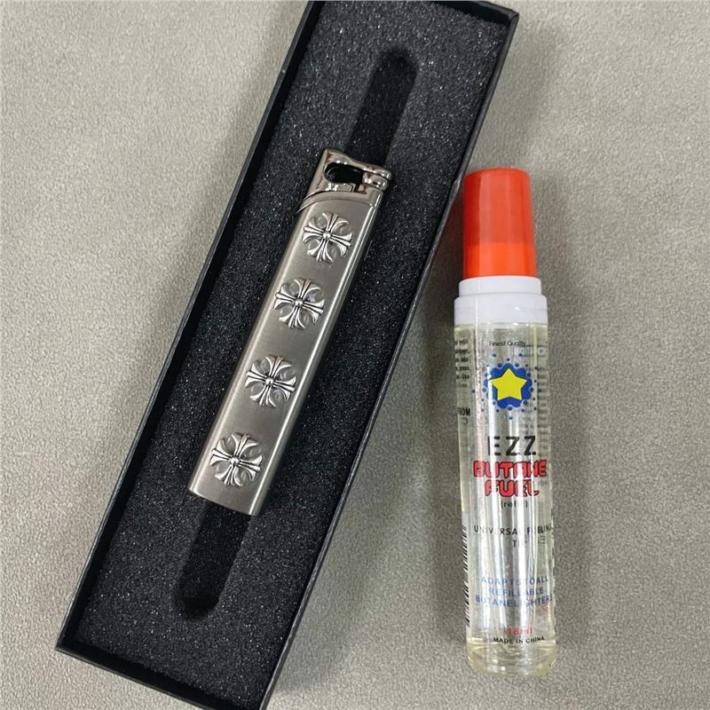 chrome hearts brushed heavy metal lighter