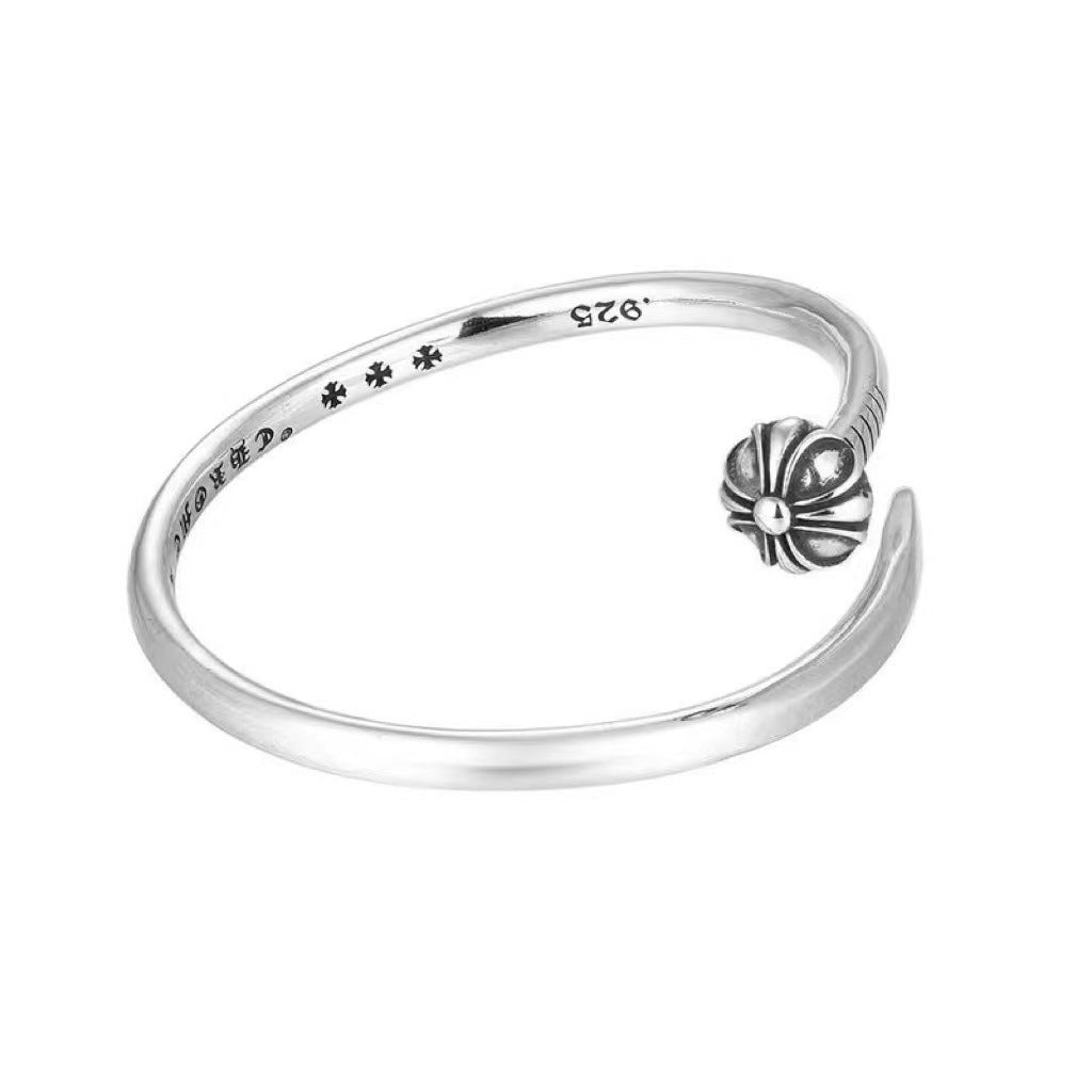 chrome hearts cross convex nail bracelet