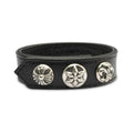 Chrome Hearts S925 sterling silver leather bracelet