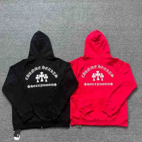 chrome hearts hoodie cardigan cotton pure