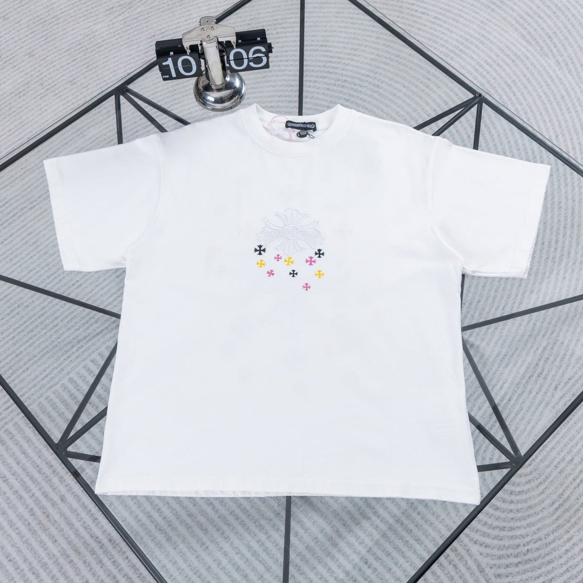 Chrome Hearts Colorful Starry Sky Embroidered T-shirt