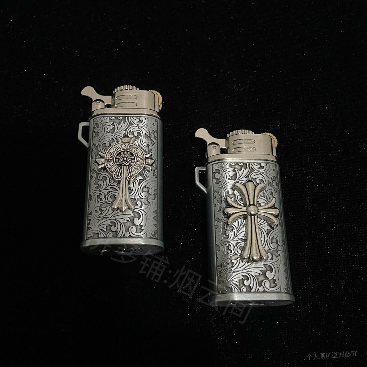 Chrome Hearts Style Vintage Engraved Kerosene Lighter